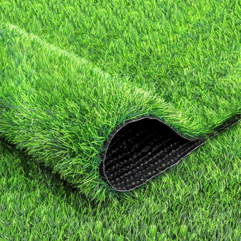 Photo 1 of  Green Artificial Grass Rug Grass Carpet Rug