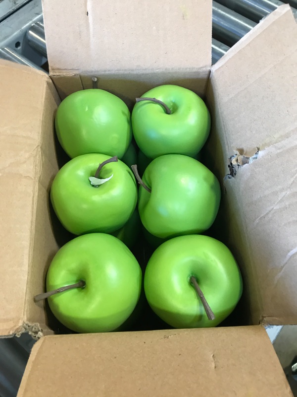 Photo 1 of 12 pcs 8 in fake green apples 