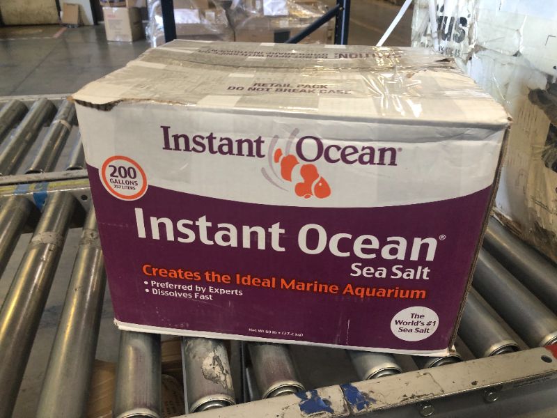 Photo 3 of Instant Ocean Sea Salt for Marine Aquariums, Nitrate & Phosphate-Free, 200-Gallon 200 Gallon Sea Salt