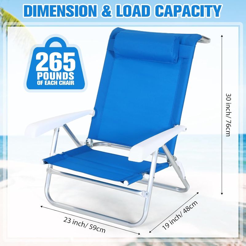 Photo 1 of Beach Chair Camping Sunbathing Chairs Outdoor Reclining Chair