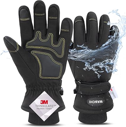 Photo 1 of 
Winter Gloves Mens Ski & Snow Gloves Water Resistant & Touchscreen Skiing Snowboarding Gloves,Cold Weather Gloves,Coldproof Thermal Gloves,Gifts for Women Men (Large)