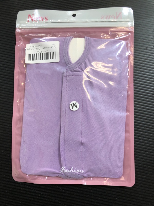 Photo 2 of  Breathable Cat Surgery Recovery Suit Female Purple Size M