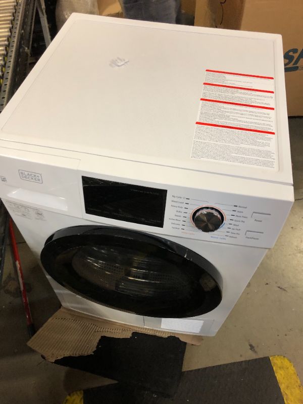 Photo 2 of BLACK+DECKER Front Load Washer, 2.7 Cu. Ft. Compact Washing Machine with LED Display & 16 Cycles