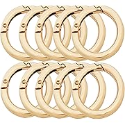 Photo 1 of  Round Carabiners Clips Snap Hooks Metal Spring Gate O Rings DIY Accessory