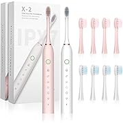 Photo 1 of 2 Pack Sonic Electric Toothbrush for Adults and Kids, Rechargeable Electric Toothbrushe with 8 Brush Heads, 6 Modes, 2 Minutes Smart Timer, 4 Hours Fast Char