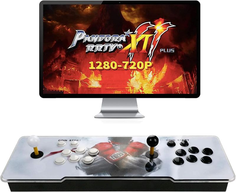 Photo 1 of Best Brose Pandora Treasure 3D Arcade Game Console - 26800 Games Installed, Search Games, Support 3D Games, 1280x720P, Favorite List, 4 Players Online Game, 2 Player Game Controls (Black)
