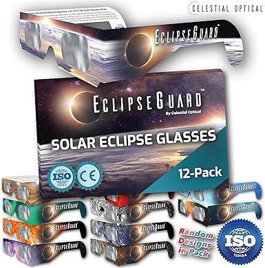 Photo 1 of (12-Pack) EclipseGuard: Premium Eclipse Viewing Glasses - AAS Recommended 2pcs