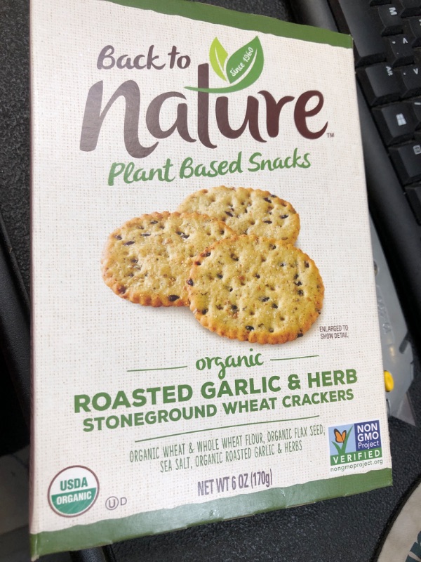 Photo 2 of Back to Nature Organic Stoneground Wheat Crackers