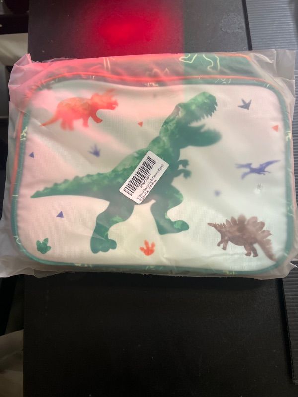Photo 1 of Dinosaur Lunch Bag - Insulated Kids Lunch Box for Boys Back to School Preschool Kindergarten Elementary Lunchboxes with Handle and Bottle Pocket for Food 