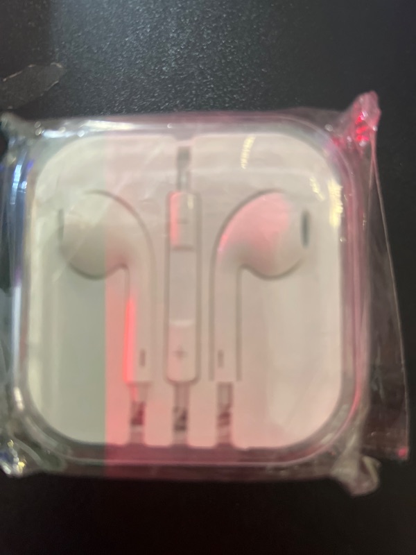 Photo 2 of Apple EarPods Headphones with 3.5mm Plug, Wired Ear Buds with Built-in Remote to Control Music, Phone Calls, and Volume