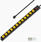 Photo 1 of 12 Outlet Long Power Strip, 2100 Joules Surge Protector, 6FT Power Cord 