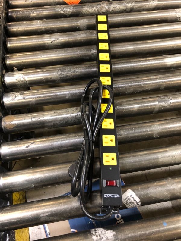Photo 1 of 12 Outlet Long Power Strip, 2100 Joules Surge Protector, 6FT Power Cord 
