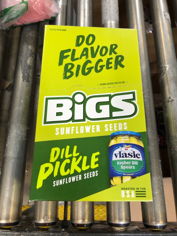 Photo 2 of Bigs Sunflower Seeds Vlasic Dill Pickle 2.75oz (Pack of 12)
