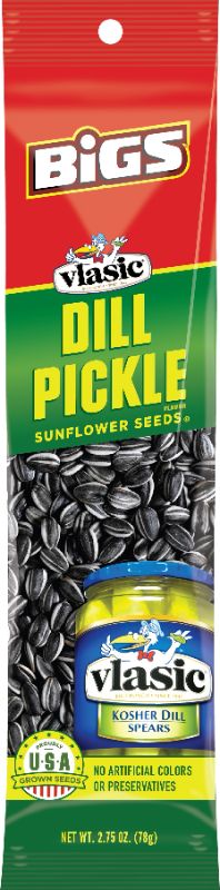 Photo 1 of Bigs Sunflower Seeds Vlasic Dill Pickle 2.75oz (Pack of 12)
