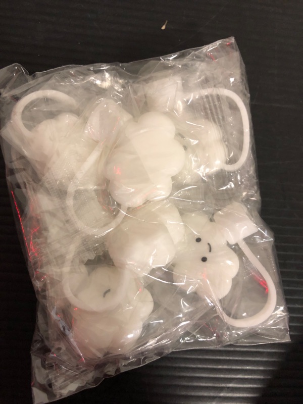 Photo 1 of 6Pcs Straw Covers Cap for Stanley  Reusable White Cloud Shaped