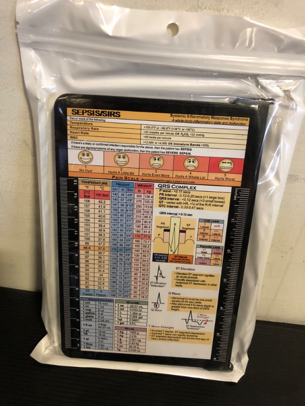 Photo 1 of Nursing Clipboard Foldable Nurse Clipboard: Medical Folding Clipboards with Nursing Edition Cheat Sheets