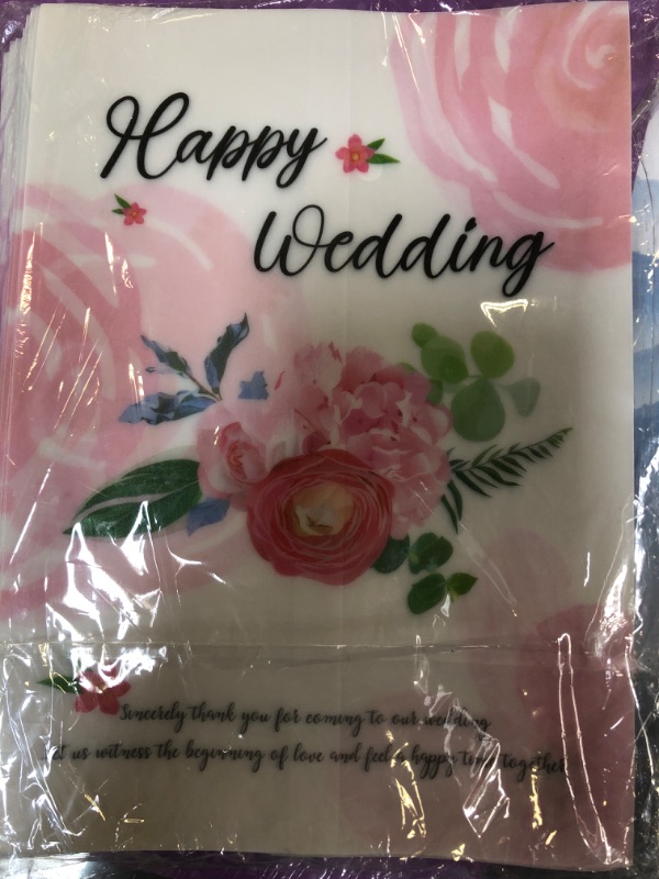 Photo 2 of 100pcs Wedding Vellum Paper Jackets, 5x7 Vellum Paper Jackets for Invitations Translucent Vellum Paper Envelopes Vellum Wrap Jackets for Wedding Party