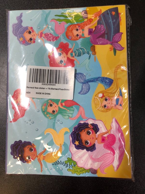 Photo 2 of 24 Pcs Make Your Own Mermaid Sticker Sheets for Kids with Mermaid Face Stickers for Kids Toddlers Girls Crafts Activities Gift Bag Stuffers Birthday Party Valentines Day Gifts for Kids Classroom
