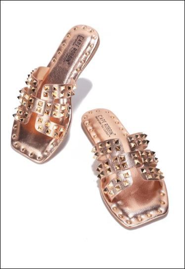 Photo 1 of AMISHA-FB - ROSE GOLD SANDALS 
SIZE 10