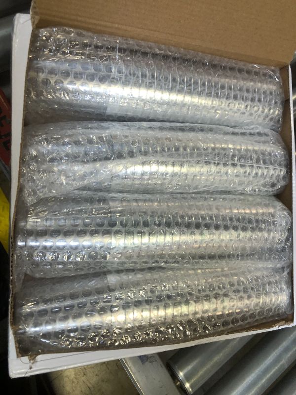 Photo 1 of 100 Silver Plastic Cups 10 Oz Clear Plastic Cups Tumblers Silver Rimmed Cups Fancy Disposable Wedding Cups Elegant Party Cups with Silver Rim