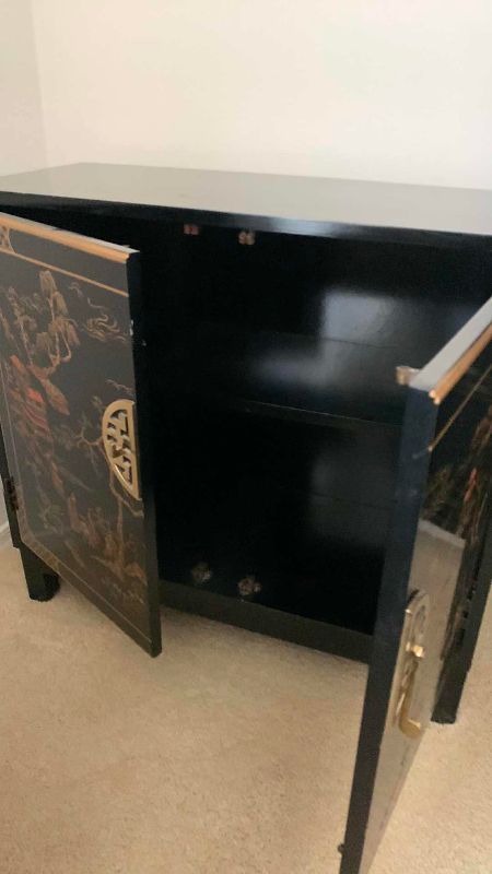 Photo 1 of ORIENTAL INSPIRED END TABLE 30” X 13” H 28”