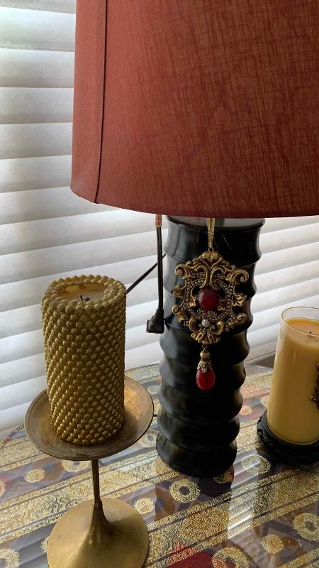 Photo 1 of 2-CANDLES AND A LAMP