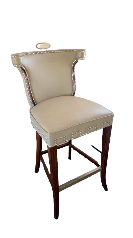 Photo 1 of HI-BACK NAIL HEAD TRIM LEATHER CHAIR 23” X 24” H 37”