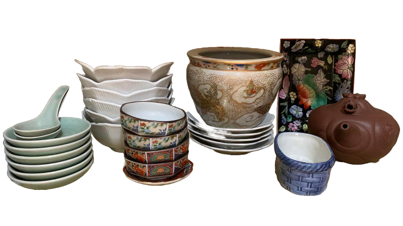 Photo 1 of ASIAN INSPIRED CONTENTS OF SHELF