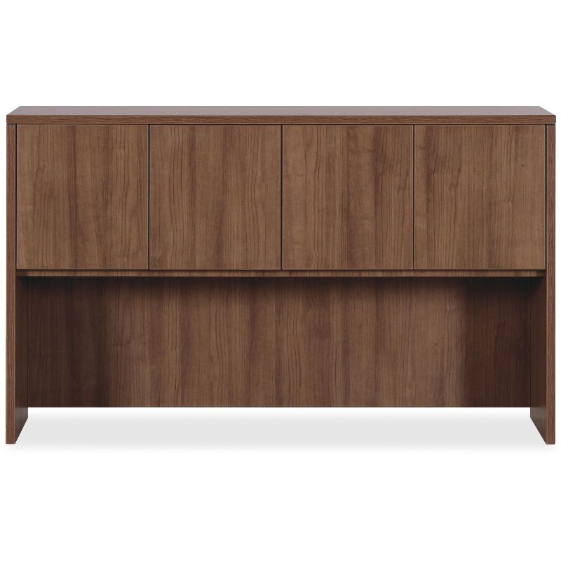 Photo 1 of LORELL ESSENTIALS SERIES STACK ON HUTCH WITH DOORS WALNUT FINISH 71" X 15" H 36"