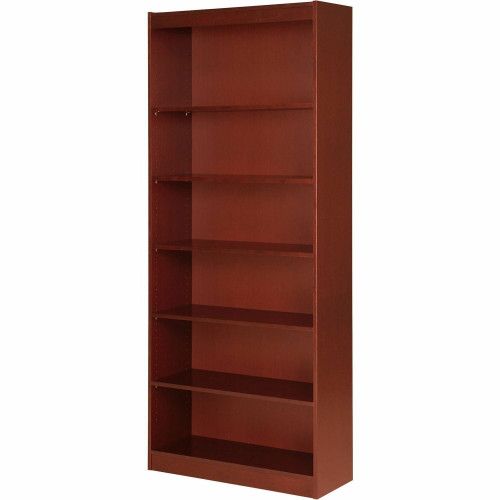 Photo 1 of LORELL PANEL END HARDWOOD CHERRY VENEER SIX SHELF BOOKCASE 36" X 12" H 84" MODEL LLR89055