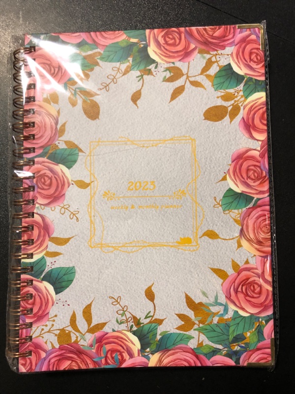 Photo 3 of 2023 Weekly Monthly Planner Hardcover Appointment Book, Jan - Dec 2023 A5 Daily Planner with Tabs for Teacher Student Yearly Planner Notebook, 6.4" x 8.5" - 3 Count