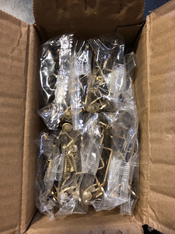 Photo 2 of 3/8 Inch Inset Brass Gold Cabinet Hinges, (10 Pairs - 20 Pack) Self Closing Hinges for Cabinets Doors, Kitchen Cabinet Door Hinges Hardware