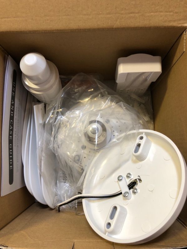 Photo 1 of Acesal 16 Inch Socket Fan Light with E26/E27 Base: Small Screw in Socket Ceiling Fan Light with Remote & App Control 6 Speed 3 Color Dimmable for Bedroom Living Room Kitchen Garage Home Office - WHITE