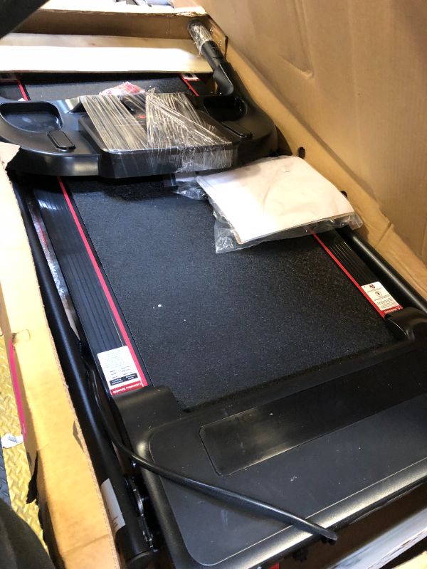 Photo 1 of CURSOR FITNESS Home Folding Treadmill with Pulse Sensor, 2.5 HP Quiet Brushless, 7.5 MPH, 265 LBS Capacity
