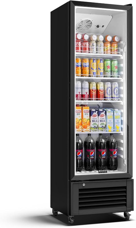 Photo 1 of BODEGACOOLER 11.5 Cu.Ft commercial fridge, commercial refrigerators glass door display refrigerator for Bar, commercial beverage refrigerator for beer,drink, commercial merchandiser refrigerator.
