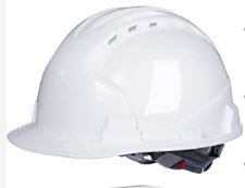 Photo 1 of  Hard Hat Bulk Safety Helmets ABS Construction Hardhat Adjustable Ratchet Hard Hats with Vents and Cotton Brow Pad for Men Work Head Protection Supplies(White)