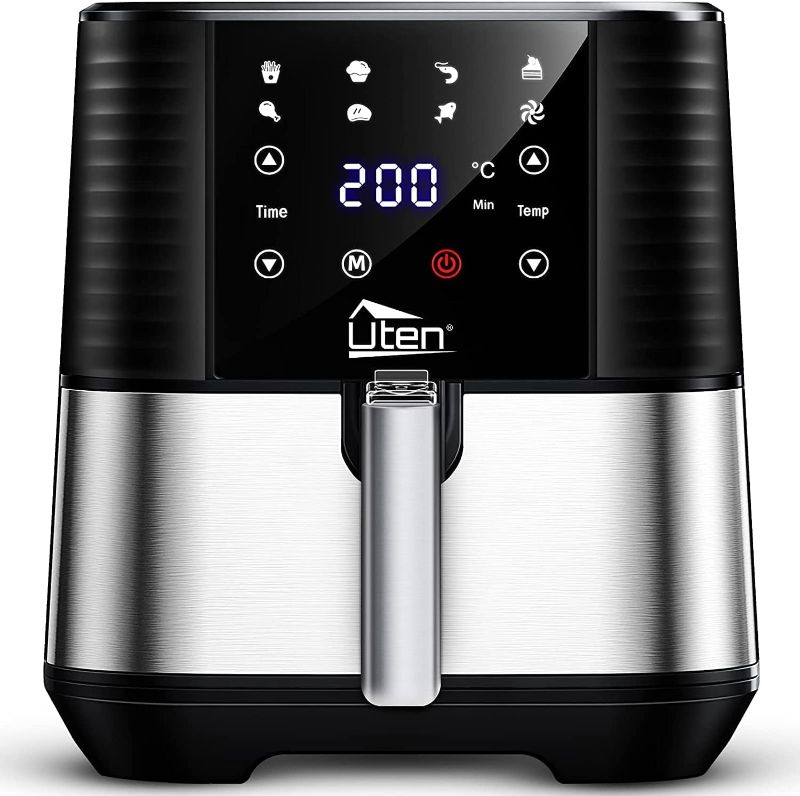 Photo 1 of 
5.5L Air Fryer, Electric Oilless Cooker with LED Digital Touchscreen, 7 in 1 Uten Hot Oven Cooker, 6 Quart Large Stainless Steel Non-Stick Air