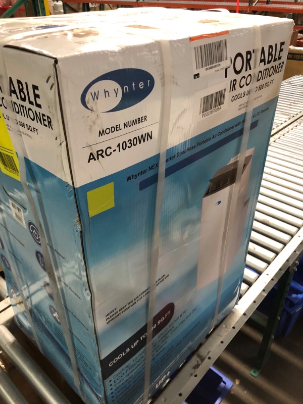 Photo 2 of ***FACTORY SEALED***Whynter Inverter Portable Air Conditioner 12,000 Dual Hoses, Dehumidifier, Cooling Fan & Smart Wi-Fi for 500 Sq Ft Rooms, NEX ARC-1030WN (10,000 BTU SACC), White 12,000 Cooling Only Air Conditioner