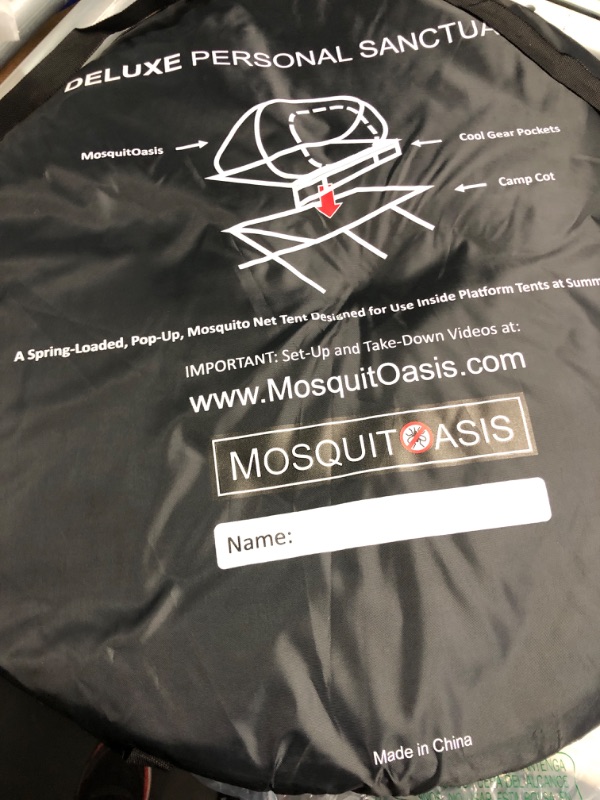 Photo 1 of Wicked Cool MosquitOasis DELUXE Pop-Up Mosquito Net Tent for Summer Camps and Camping