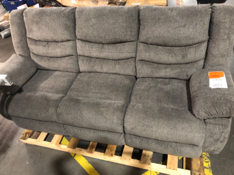 Photo 3 of (truck pickup only)
Signature Design by Ashley Tulen Modern Manual Pull Tab Reclining Sofa, Dark Gray 87"W x 40"D x 40"H Dark Gray