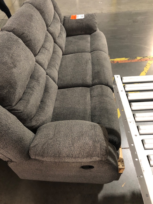 Photo 2 of (truck pickup only)
Signature Design by Ashley Tulen Modern Manual Pull Tab Reclining Sofa, Dark Gray 87"W x 40"D x 40"H Dark Gray