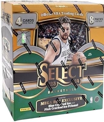 Photo 1 of ***FACTORY SEALED***2023-24 Panini Select Basketball Mega Box 8 Packs 4 cards per 32 cards total
