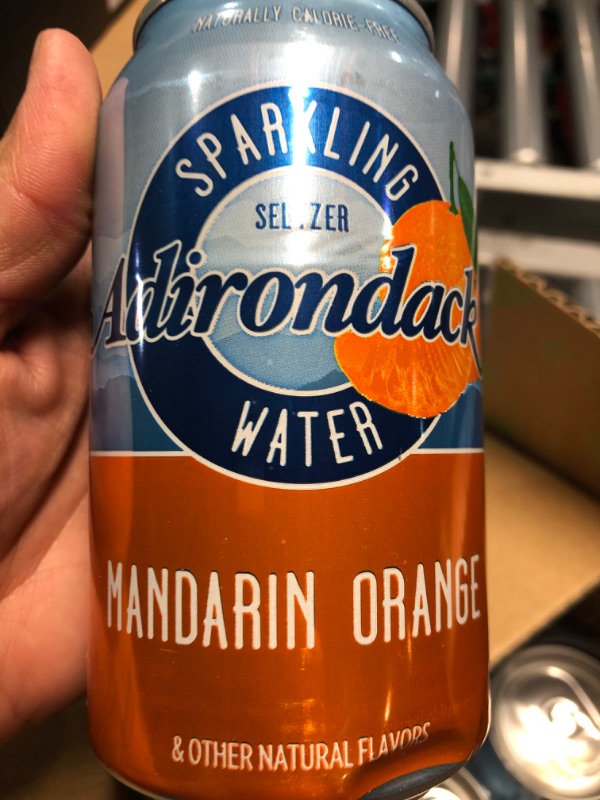 Photo 2 of ** NON REFUNDABLE**
EXP 05/24  Adirondack Sparkling Seltzer Water, 12oz Cans, Pack of 6 (Mandarin Orange)