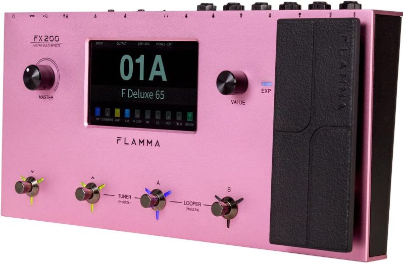 Photo 1 of **NONREFUNDABLE**FOR PARTS OR REPAIR**SEE NOTES**
FLAMMA FX200 Multi Effects Guitar Pedal with 5” LCD Touch Screen Programmable MIDI Port Extensive I/O Support Modules Order Changing USB Audio Recording 58 Preamp Models 30 Cabinet Simulations