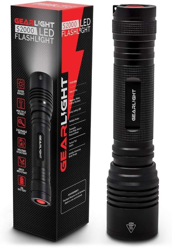 Photo 1 of **NONREFUNDABLE**FOR PARTS OR REPAIR**SEE NOTES**
GearLight S2000 LED Flashlight High Lumens - Super Bright, Powerful, Mid-Size Tactical Flashlight for Outdoor Activity & Emergency Use