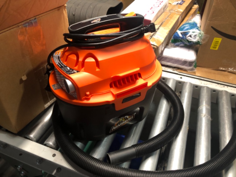 Photo 5 of ***USED AND DIRTY - DOESN'T POWER ON - UNABLE TO TROUBLESHOOT***
Armor All, AA255 , 2.5 Gallon 2 Peak HP Wet/Dry Utility Shop Vacuum , Orange