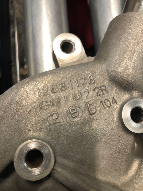 Photo 10 of ***USED - DIRTY - MISSING GASKETS - UNABLE TO VERIFY FUNCTIONALITY - SEE PICTURES***
ACDelco GM Original Equipment 12703898 Water Pump Kit