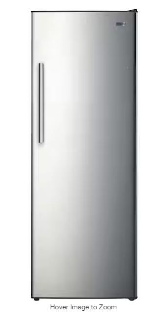 Photo 1 of (READ FULL POST) Vissani 11 cu. ft. Convertible Auto Defrost Garage Ready Upright Freezer/Refrigerator in Stainless Steel, Energy Star