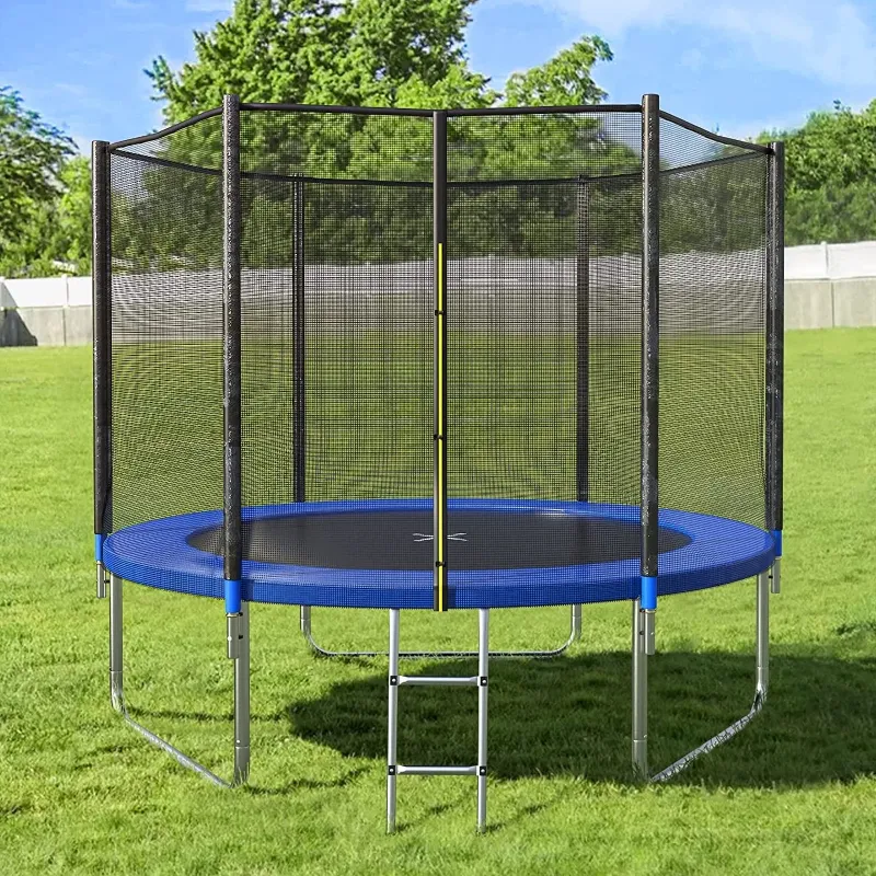 Photo 1 of ***USED - LIKELY MISSING PARTS - UNABLE TO VERIFY FUNCTIONALITY***
SKOK Trampolines 8FT Recreational Trampoline with Enclosure Net, Outdoor Trampoline for Kids and Adults, with Spring Pad, Jumping Mat & Ladder TPG08BU-S