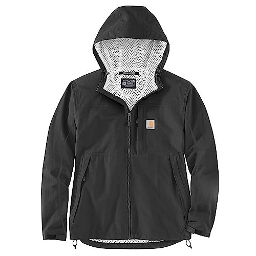 Photo 1 of (m)Carhartt Men's Packable Lightweight Storm Defender Jacket, Medium, Black
